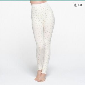 NWOT Skims Marigold Rosebud Rib Lounge Thermal Style Legging Size XS